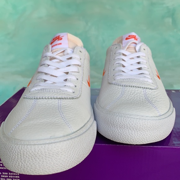 NIKE SB ZOOM BRUIN WHITE/TEAM ORANGE-WHITE MENS - Picture 13 of 16